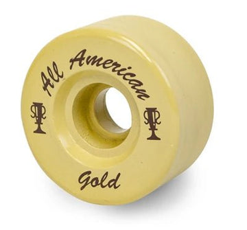 All American Gold Wheels (8 - Pack) - Roller Skates / Derby City Skates