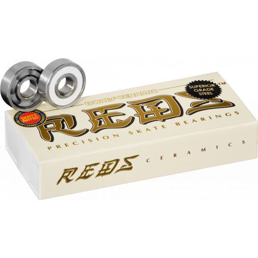 Bones® Ceramic Super REDS® Bearings 8mm 16 pack - Roller Skates / Derby City Skates