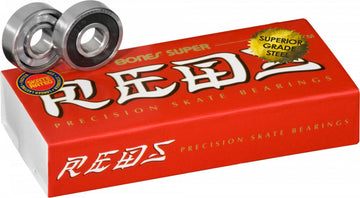 Bones® Super REDS® Bearings 8mm 16 pack - Roller Skates / Derby City Skates