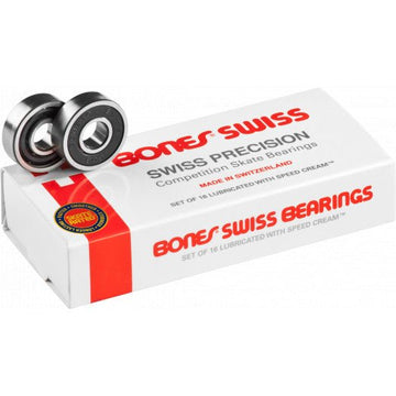 Bones® Swiss Bearings 8mm 16 pack - Roller Skates / Derby City Skates