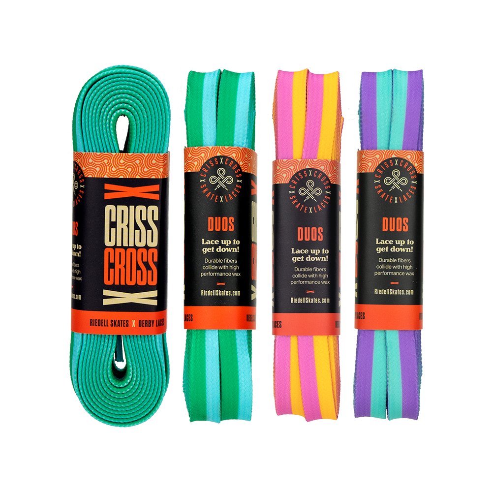 Criss Cross X Derby Laces - Duos - Roller Skates / Derby City Skates