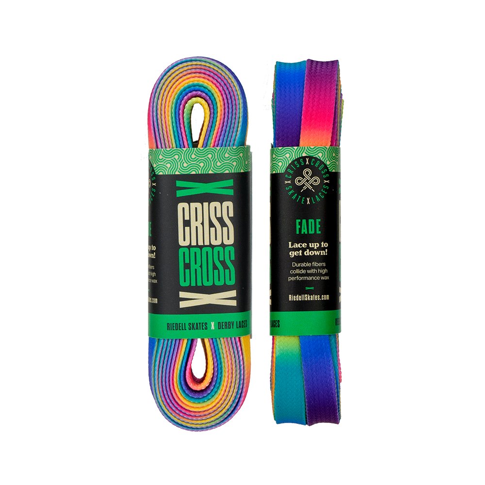 Criss Cross X Derby Laces - Fade - Roller Skates / Derby City Skates