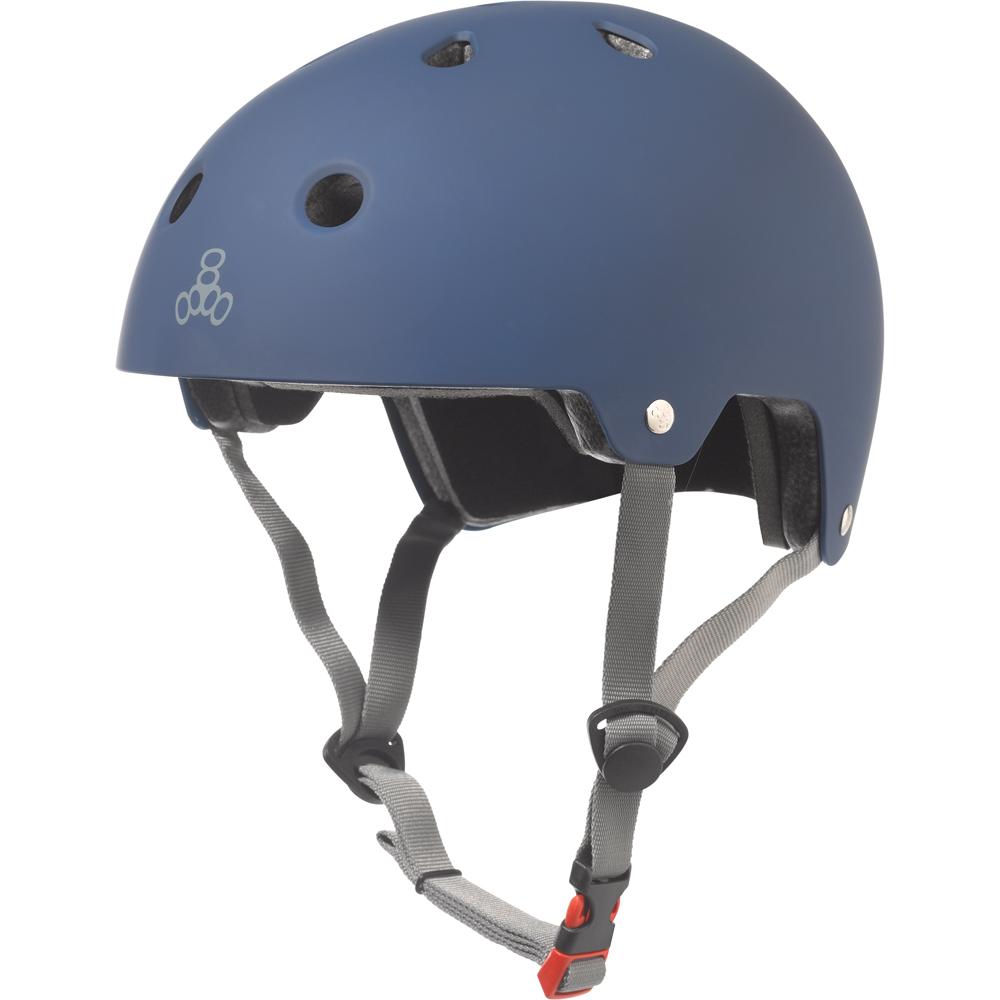 Dual Certified Helmet Blue Matte - Roller Skates / Derby City Skates