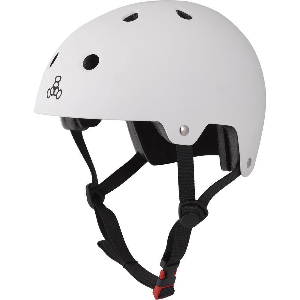 Dual Certified Helmet White Matte - Roller Skates / Derby City Skates