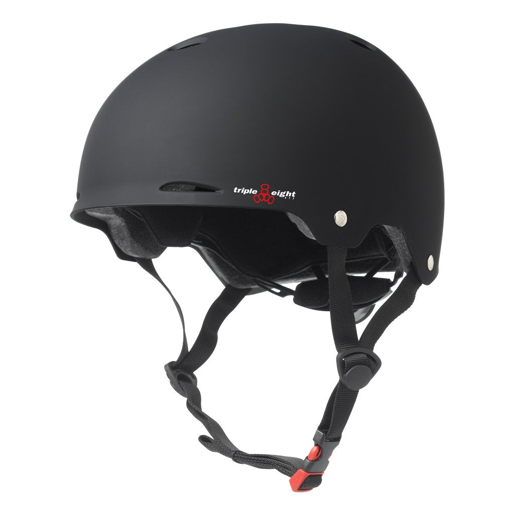 Triple 8 Dual Certified Gotham Helmet for BMX Bike & Skate Black Matte Size L/XL