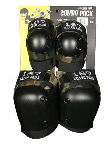KNEE & ELBOW PAD COMBO PACK Camo - Roller Skates / Derby City Skates