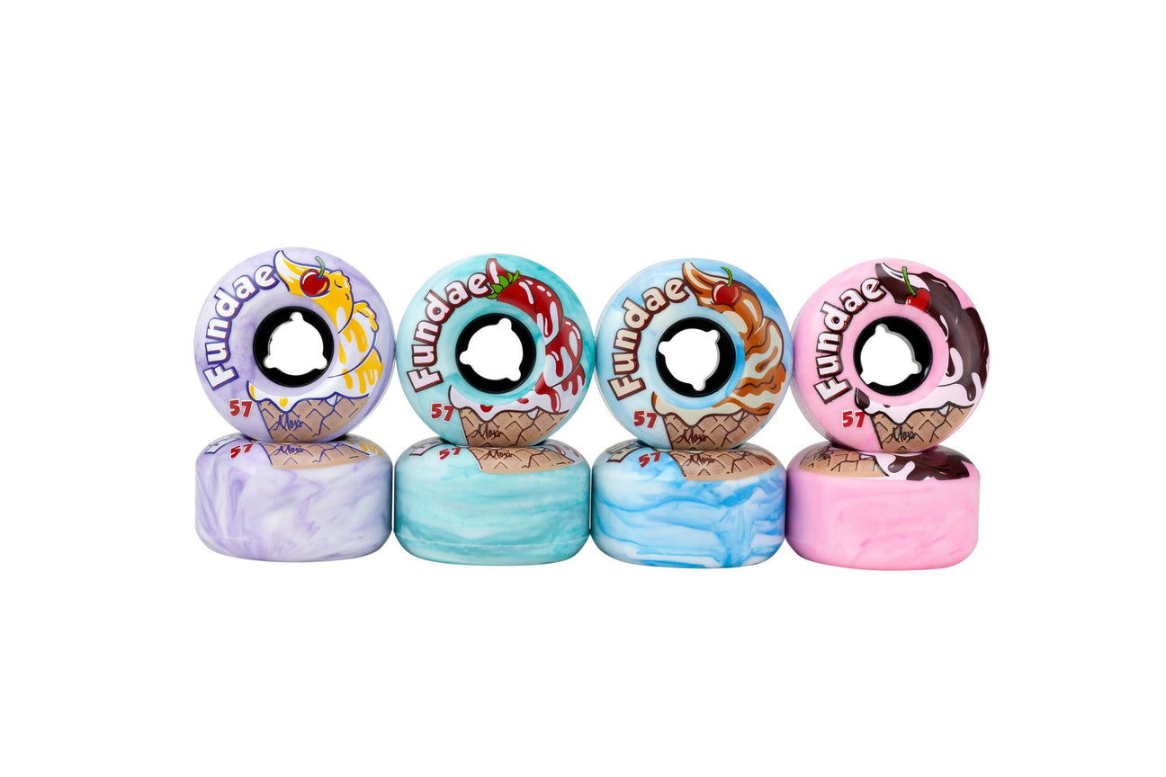 Moxi Wheels Fundae Pack of 4 - Roller Skates / Derby City Skates