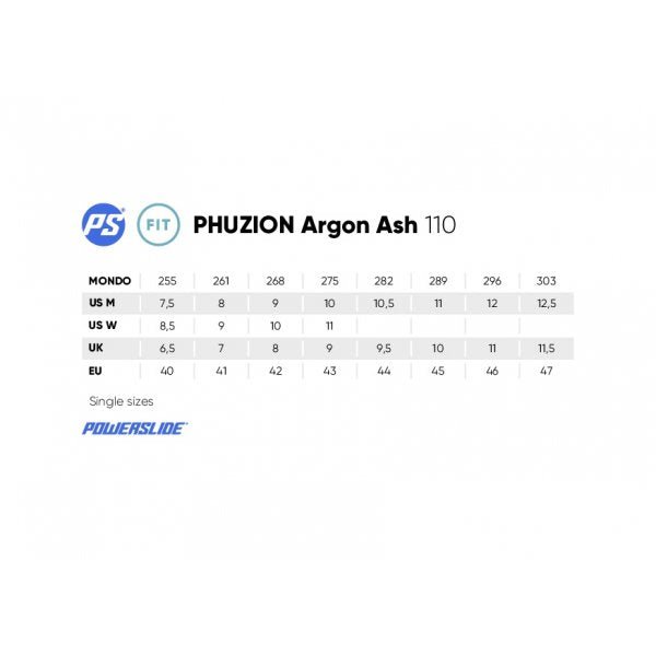 Powerslide Phuzion Argon Ash 110 - Roller Skates / Derby City Skates