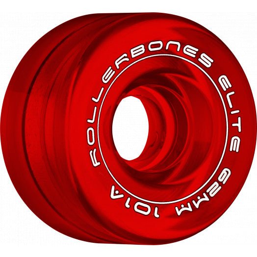 Rollerbones Art Elite Wheels 62mm 101A 8pk Red - Roller Skates / Derby City Skates