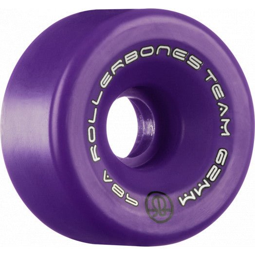 Rollerbones Team Logo 62mm 98A 8pk Purple - Roller Skates / Derby City Skates