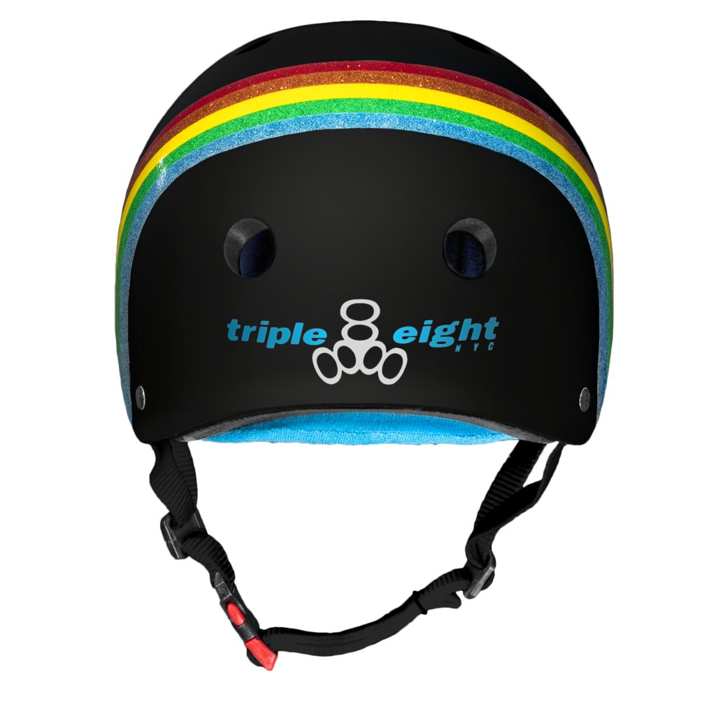 The Certified Sweatsaver Helmet Rainbow Sparkle/Black - Roller Skates / Derby City Skates