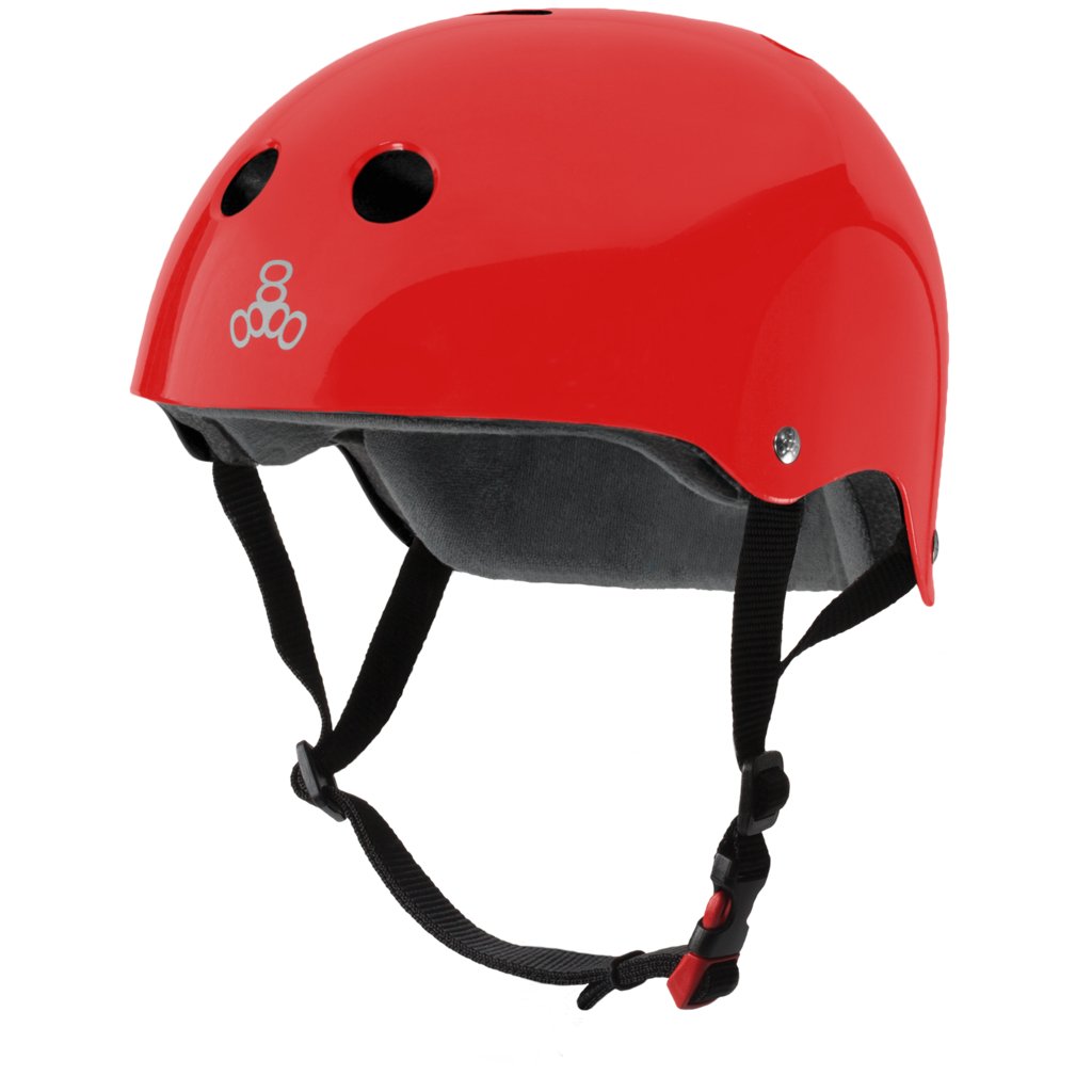 The Certified Sweatsaver Helmet Red Glossy - Roller Skates / Derby City Skates