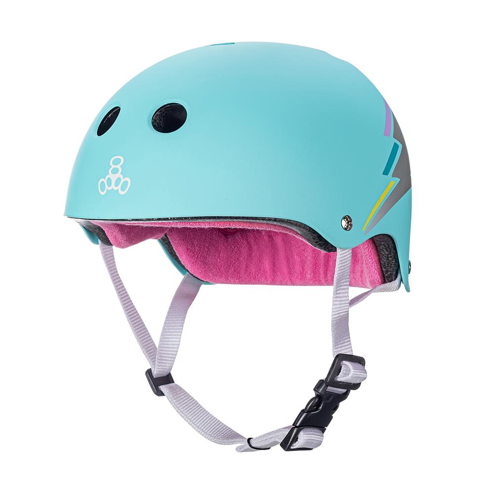 bike helmet 8+ teal Triple Eight The Certified Sweatsaver Teal Hologram XS/S Helmet