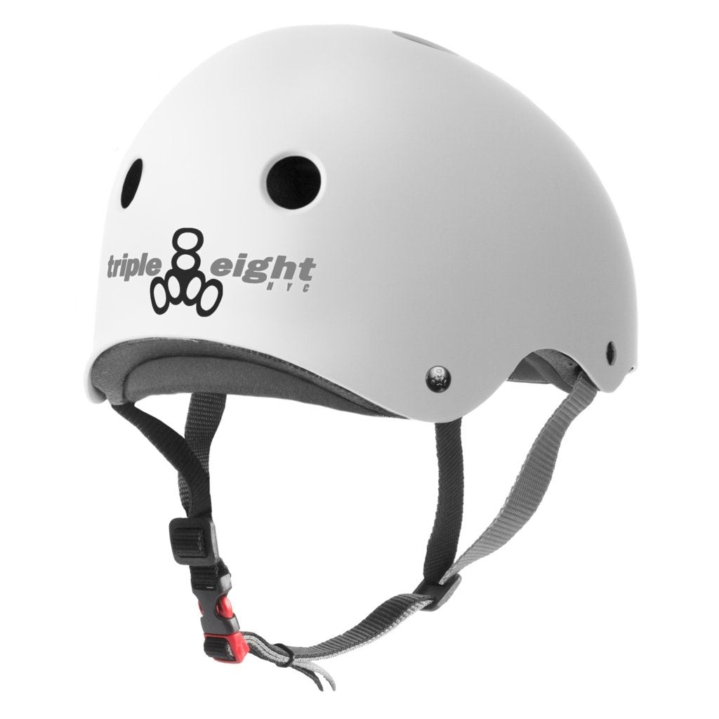 The Certified Sweatsaver Helmet White Rubber - Roller Skates / Derby City Skates